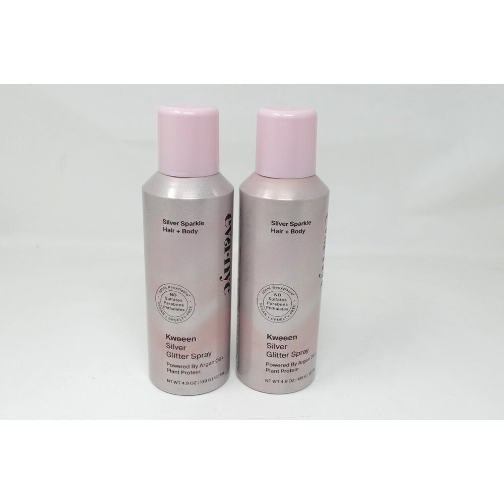 EVA-NYC Kweeen Silver Hair & Body Kween Silver Glitter Spray PACK OF 2